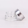 cosmetic packaging 10ml frosted round glass cosmetic mask cream jar with lid